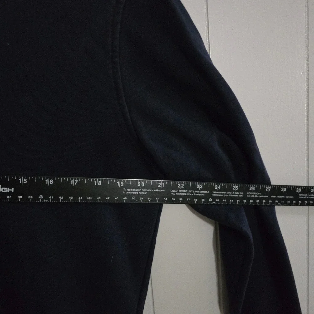 Banana Republic Sweatshirt Mens Medium Navy Blue Organic Cotton French‎ Terry
